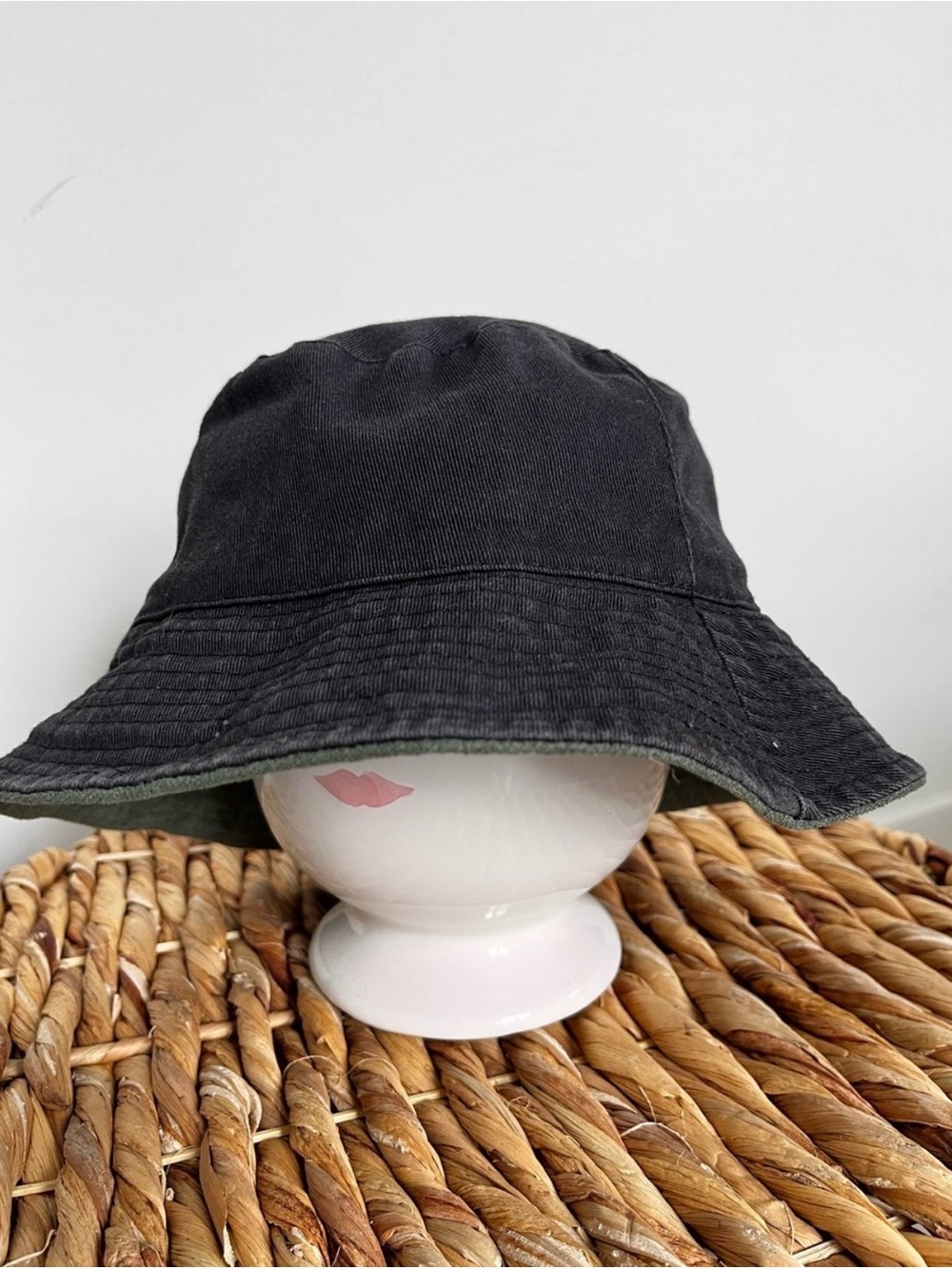 Black/Green Reversible Bucket Hat